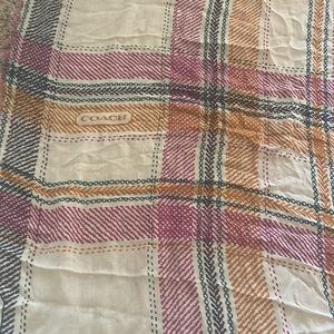 Plaid coach scarf